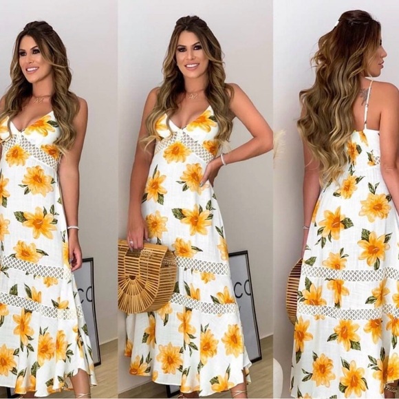 NWT Farm Rio Menina de Flor Maxi Dress - Picture 6 of 7